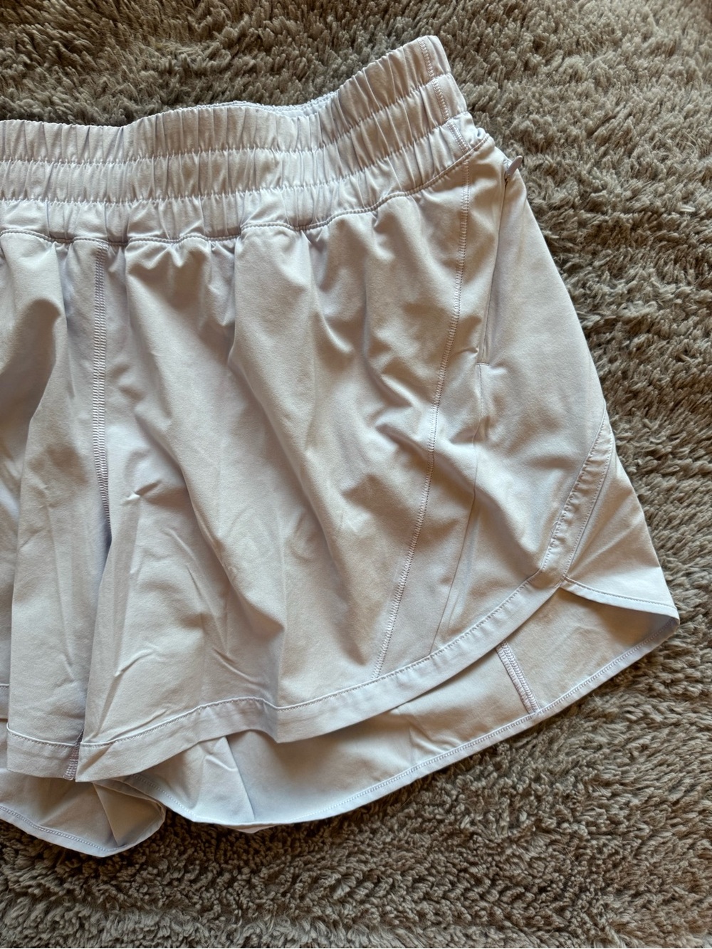 LULULEMON Women’s Track That High Rise Lavender Women's Running Shorts Size 12 - Picture 13 of 14